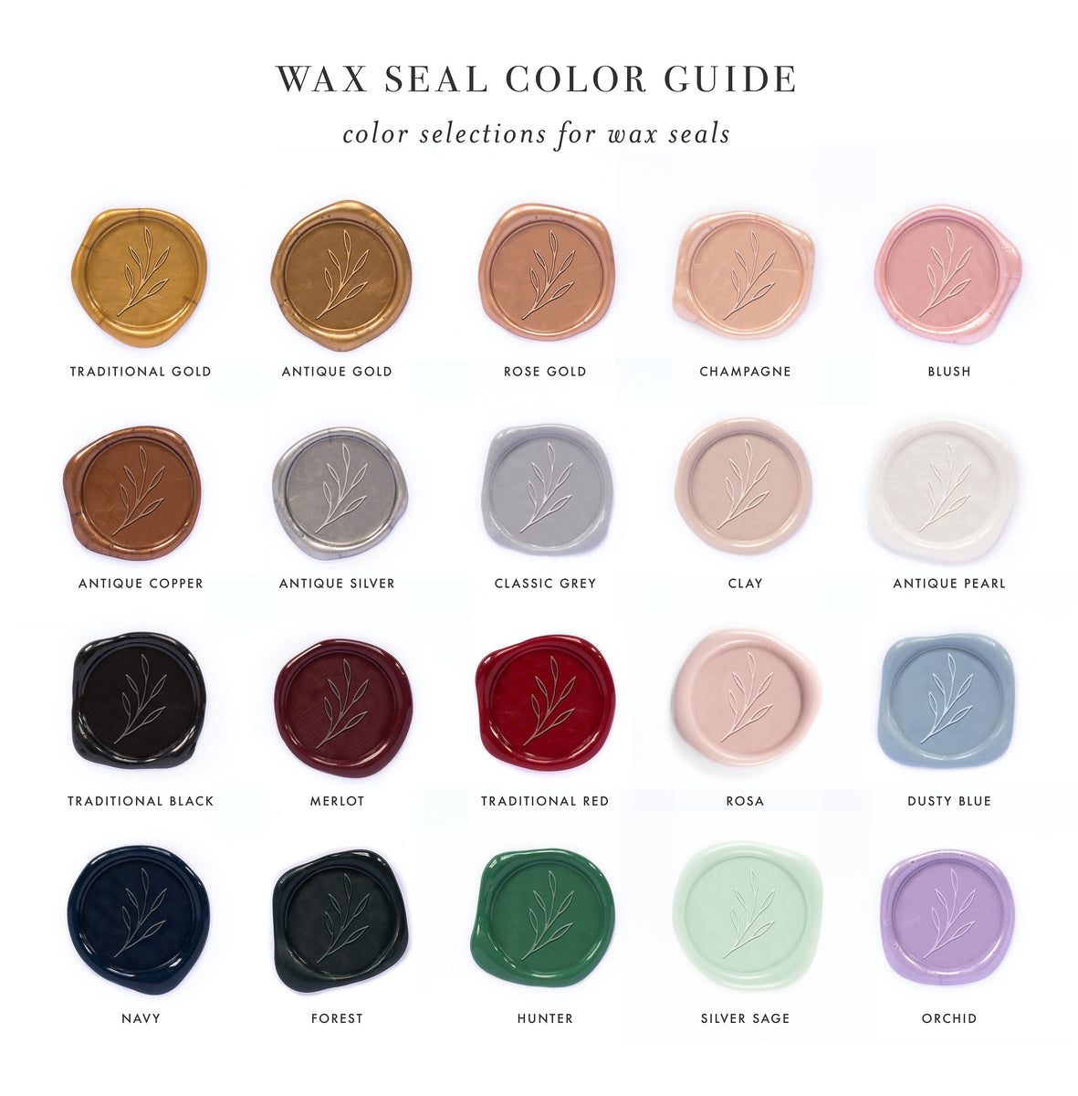 Peel and Stick Wax Seal #23 – Paperlux Fine Stationery